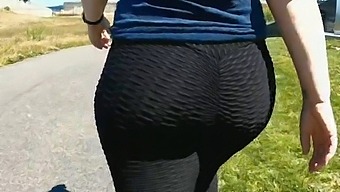 Sexy Mom Shows Off Her Big Ass In Public With A Wedgie