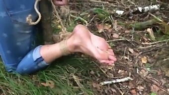 Tortured Babe'S Outdoor Bondage Experience