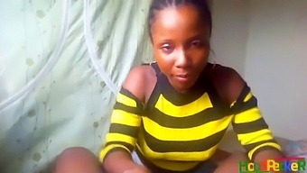 African Teen Gives A Homemade Deepthroat And Receives An Oral Ejaculation