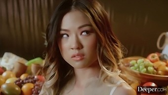 Mona And Four Others Engage In Intense Reverse Gangbang Action