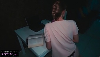 Stepbrother Helps His Virgin Sister With A Porn Addiction