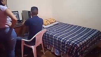 My Stepsister Prohibits Me From Playing My Video Games: Our Stepmom Interrupts Us And I Engage In Sexual Activity With My Stepsister While She Remains Unaware, Narrowly Avoiding Being Discovered
