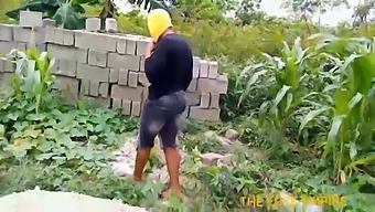 A Mature Teacher Visits Her Maize Garden To Inspect Her Students' Work And Experiences An Unexpected Sexual Encounter With A Lucky College Student Outdoors