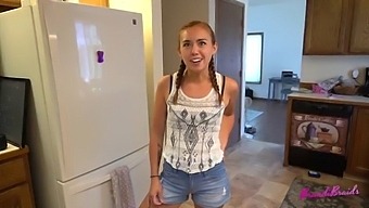 Stepdaughter Pleases Stepdad With Rewards For Sex Education: Brandi'S Braids