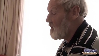 Old Man With Big Cock Pleasures A Young European Teen In Various Positions