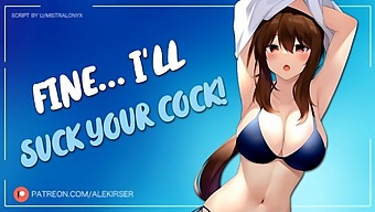 Experience The Ultimate Pleasure Of A Confident Girl'S Oral Skills