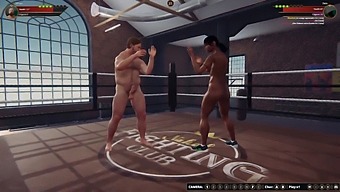 3d Nude Wrestling Match Between Ethan And Dela