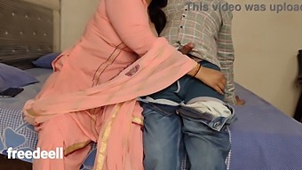 Horny Indian Step Mom Satisfies Her Cravings