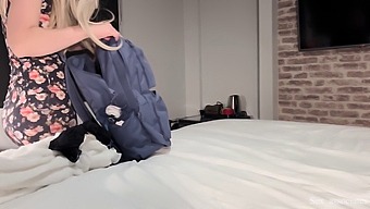 Stepmother And Stepson'S Intimate Encounter In Hotel Room Captured In Hd