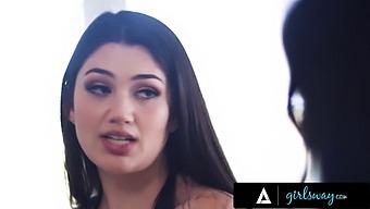 Stepmom And Stepdaughter Explore Their Desires In A Steamy Video