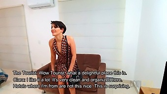 A Traveler From Out Of Town Encounters A Sexy Girl With Short Hair And Engages In Sexual Activity With Her While In Brazil