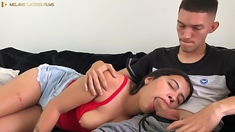 Step Sister'S Oral Fantasies Come True With A Big Cumshot
