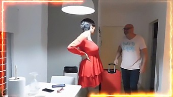 A Pregnant Woman Gets Her Butt Spanked For Food And Shelter