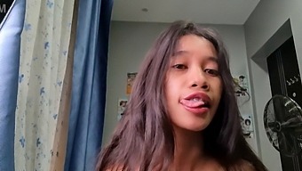 A Small And Slender Asian Female