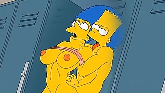 Marge, The Sexy Housewife, Experiences Intense Pleasure As She Is Filled With Hot Sperm In All Her Holes, Including Her Anus And Toons.