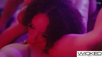 Experience The Thrill Of A Steamy Threesome With Alexis Tae And Seth Gamble