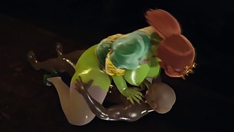 Shrek'S Princess Fiona Gets Covered In Orc Cum In 3d Porn