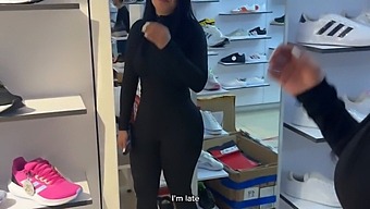A Young Woman Receives A Fan'S Attention And Leaves Together