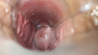 Intense Orgasm Captured Through Speculum Closeup