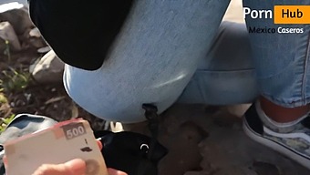 Pretty Teenage Brunette Gets A Double Orgasm And Squirts On A Stranger After A Hardcore Public Sex Session.