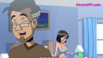 Stepmother With Big Breast Helps Stepson To Reach Orgasm In This Cartoon.
