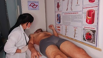 The Boy Had An Unintentional Erection In Front Of The Nurse.